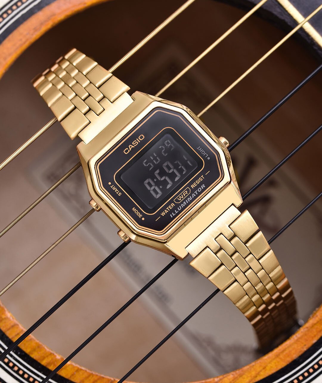 CASIO VINTAGE MOTERŲ LAIKRODIS LA680WGA-1B + DĖŽUTĖ - Image 7