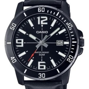 CASIO VYRIŠKAS LAIKRODIS MTP-VD01BL-1B (zd169d) + DĖŽUTĖ