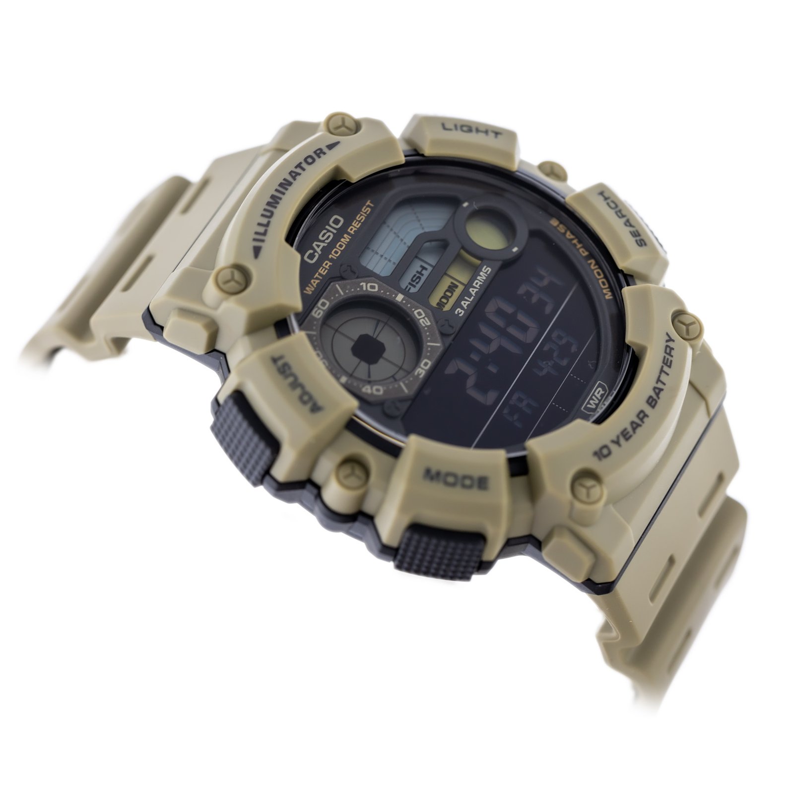 ZEGAREK MĘSKI CASIO Digital Moonphase WS-1500H-5B + BOX - Image 3