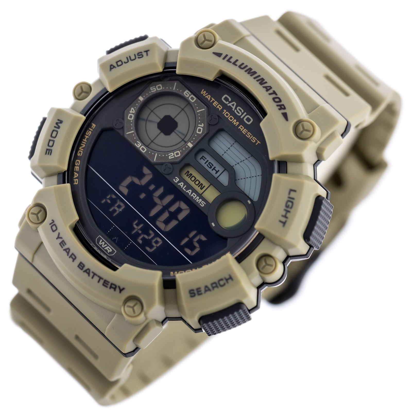 ZEGAREK MĘSKI CASIO Digital Moonphase WS-1500H-5B + BOX - Image 2