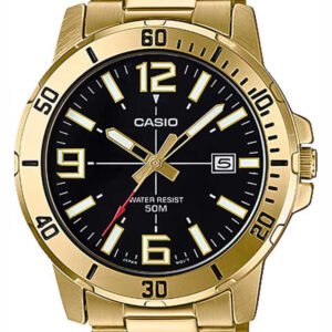 CASIO MTP-VD01G-1B VYRIŠKAS LAIKRODIS + DĖŽUTĖ