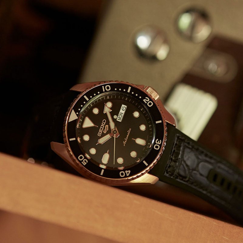 SEIKO VYRIŠKAS LAIKRODIS SRPD76K1 AUTOMATINIS + DĖŽUTĖ - Image 5