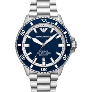 VYRIŠKI LAIKRODŽIAI EMPORIO ARMANI AR60079 Sea Explorer AUTOMATIC (zi110a) + DĖŽUTĖ