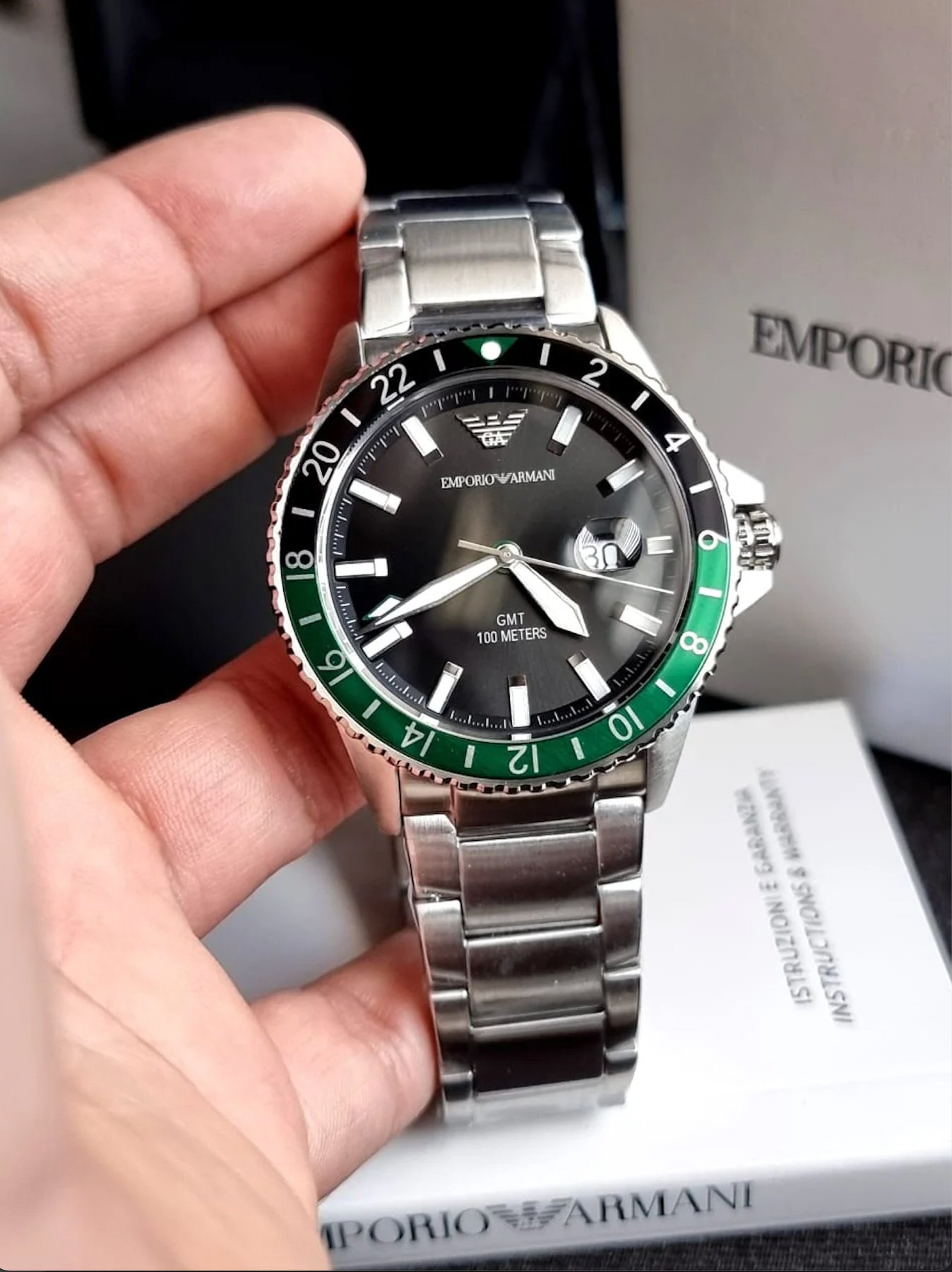 Vyriškas laikrodis EMPORIO ARMANI AR11589 – „Diver GMT“ – 5