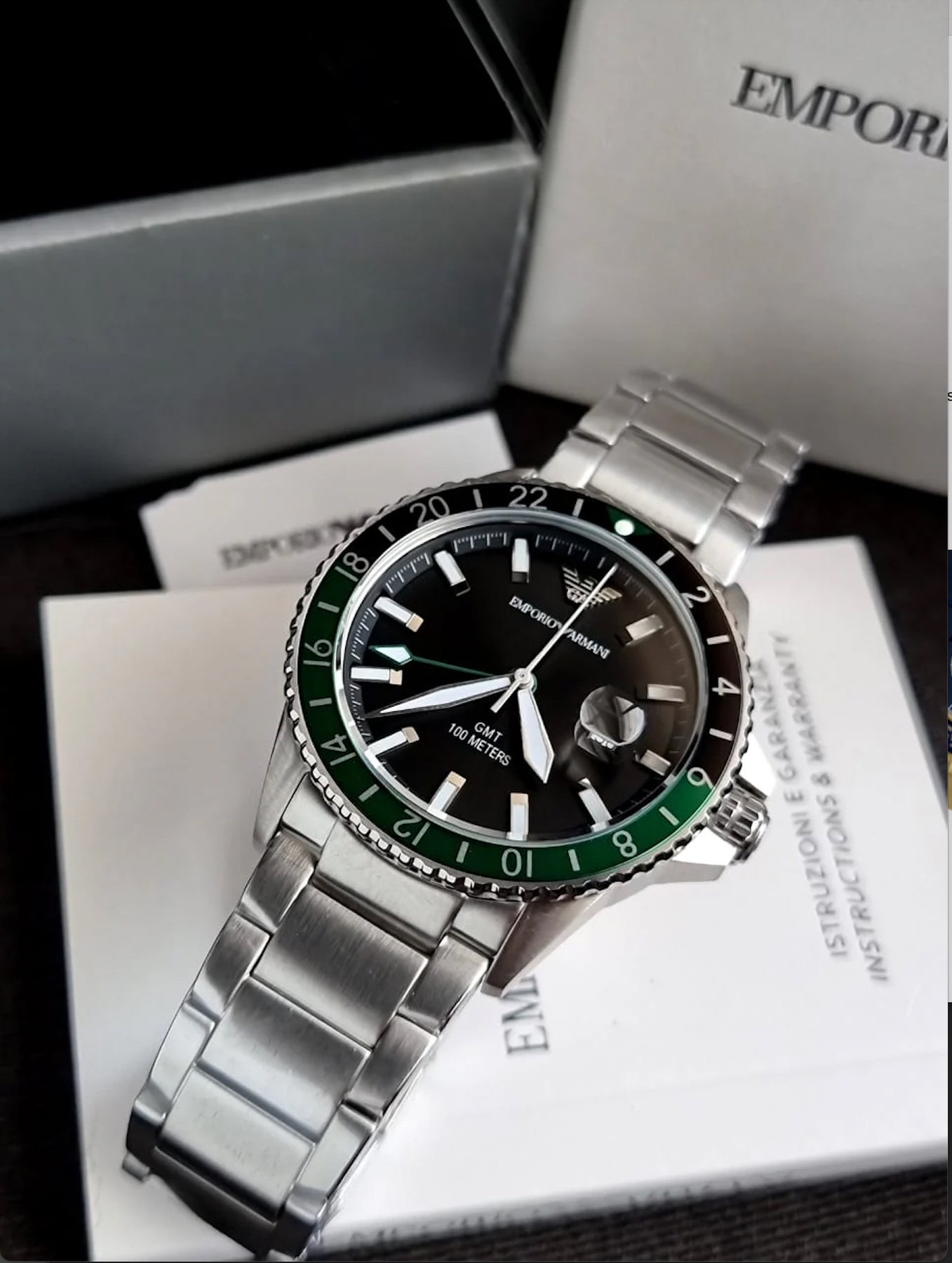 Vyriškas laikrodis EMPORIO ARMANI AR11589 – „Diver GMT“ – 6