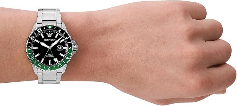 Vyriškas laikrodis EMPORIO ARMANI AR11589 – „Diver GMT“ – 9
