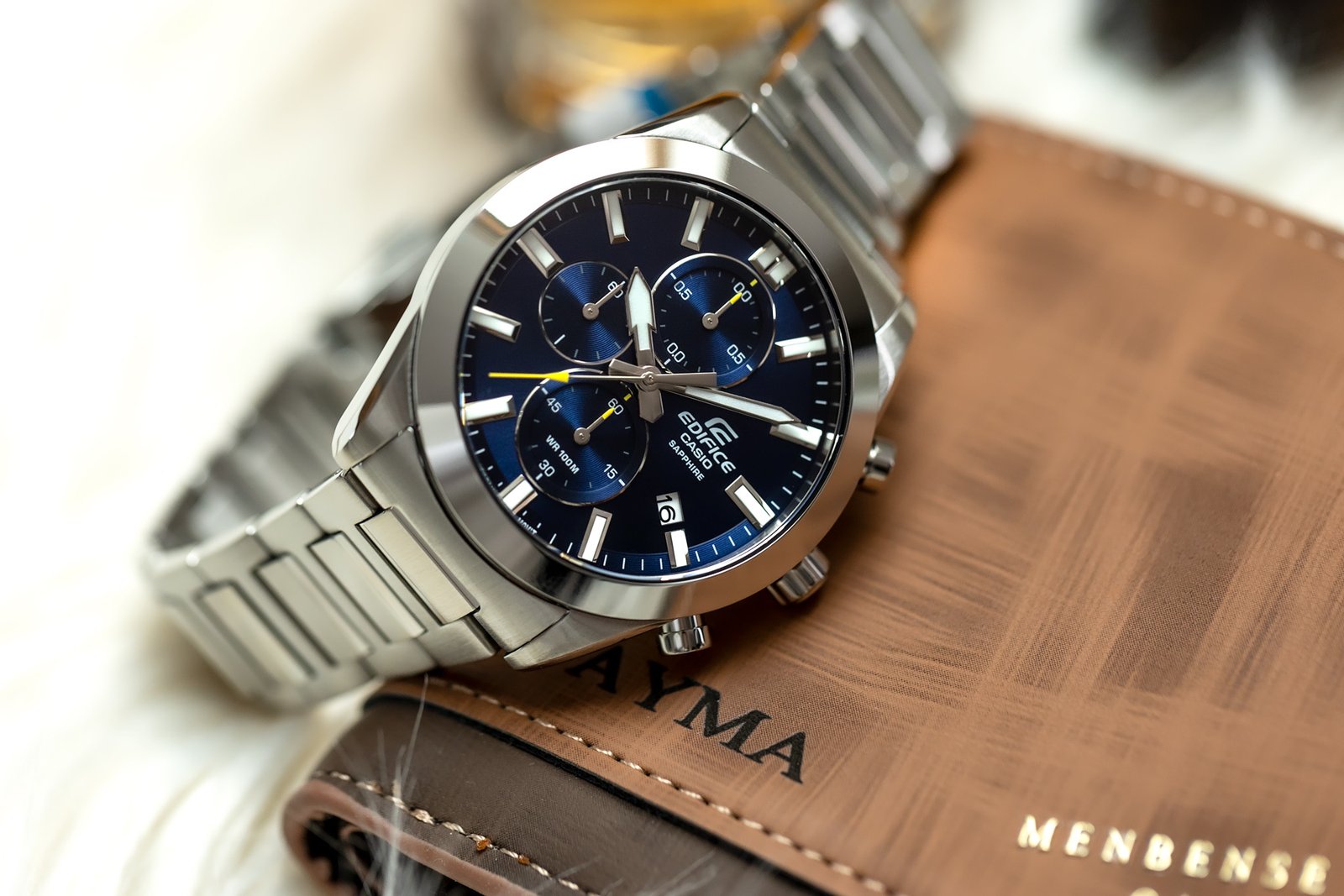 Vyriškas laikrodis Casio EDIFICE Chronograph EFB-710D-2A + DĖŽUTĖ - Image 7