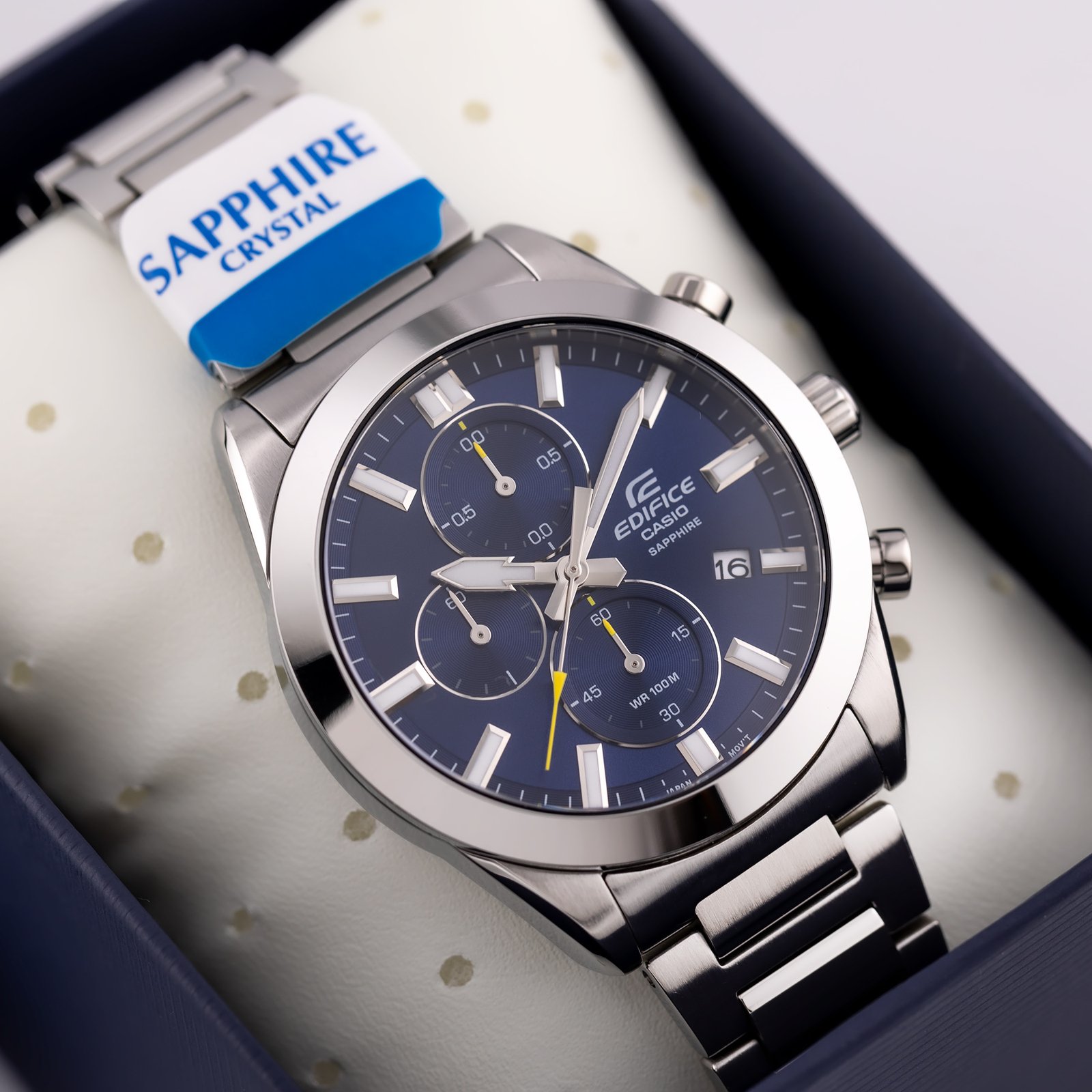 Vyriškas laikrodis Casio EDIFICE Chronograph EFB-710D-2A + DĖŽUTĖ - Image 8