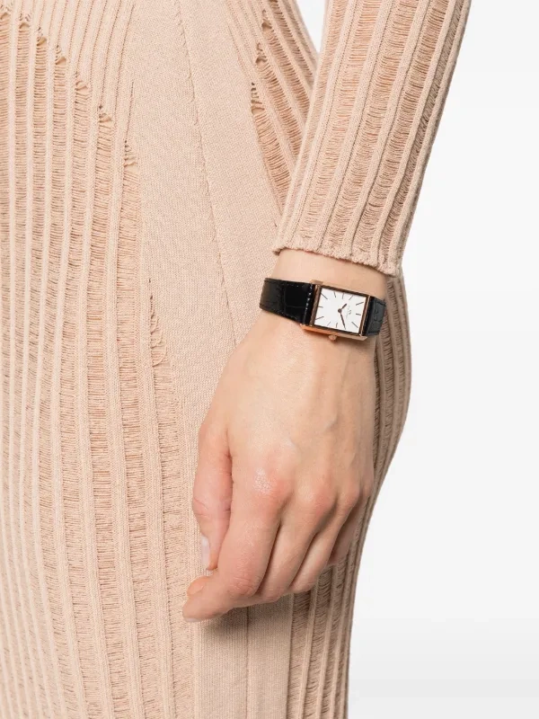 Moteriškas laikrodis DANIEL WELLINGTON Bound Black Crocodile Rose Gold 20mm DW00100693 – 6