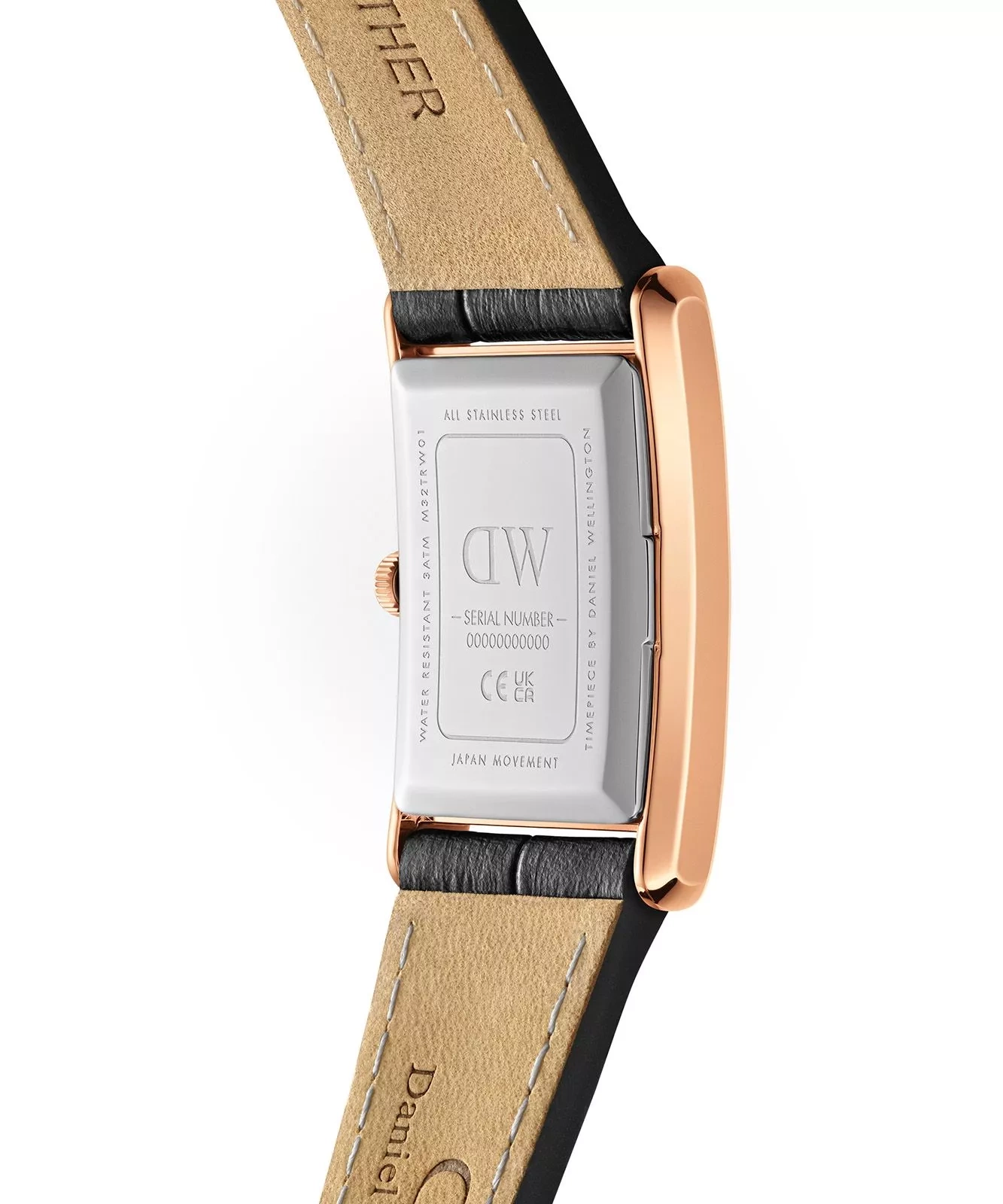 Moteriškas laikrodis DANIEL WELLINGTON Bound Black Crocodile Rose Gold 20mm DW00100693 – 4