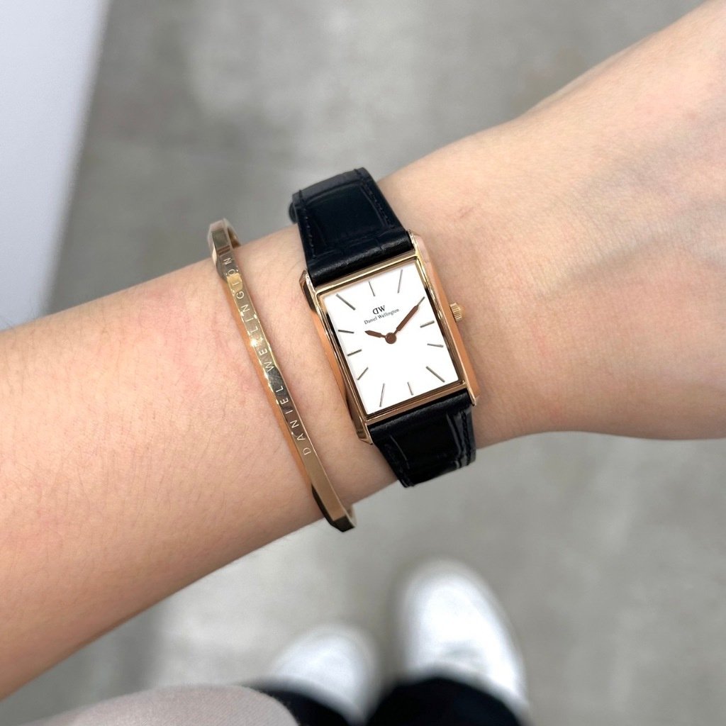 Moteriškas laikrodis DANIEL WELLINGTON Bound Black Crocodile Rose Gold 20mm DW00100693 – 5