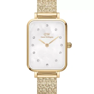 Moteriškas laikrodis DANIEL WELLINGTON Quadro Lumine Pressed Piano 20 mm DW00100582