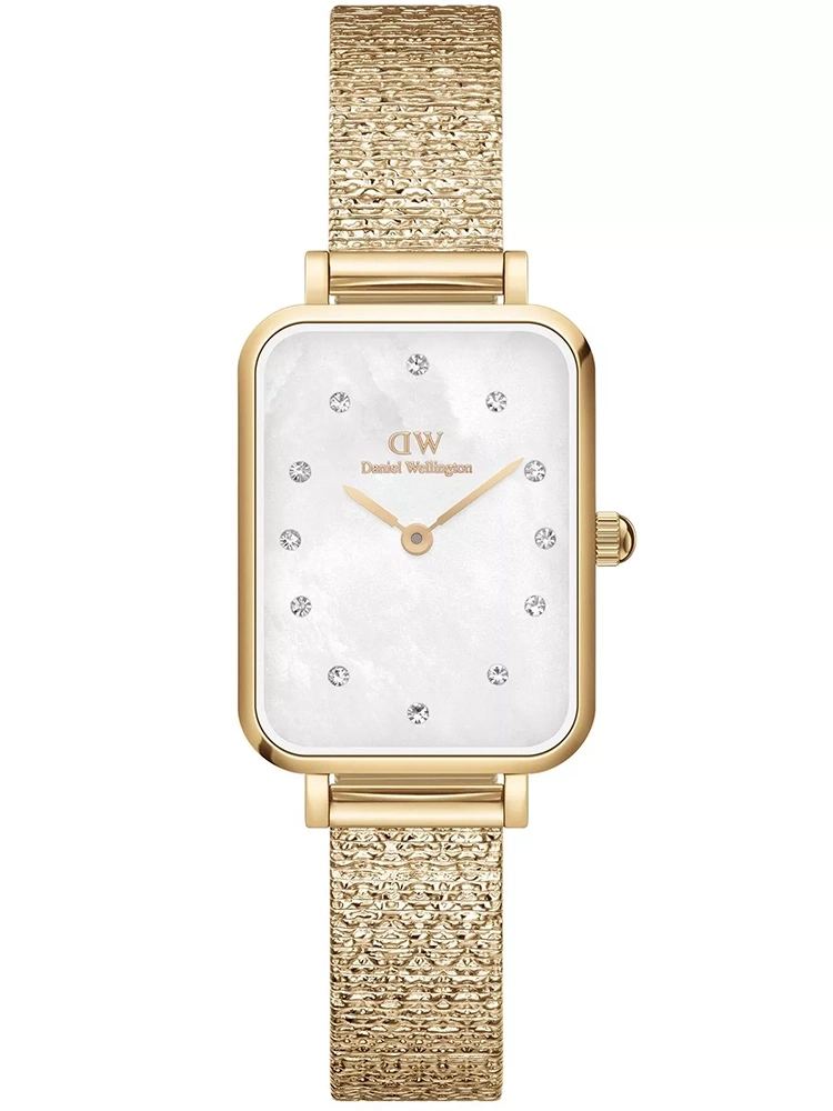 Moteriškas laikrodis DANIEL WELLINGTON Quadro Lumine Pressed Piano 20 mm DW00100582