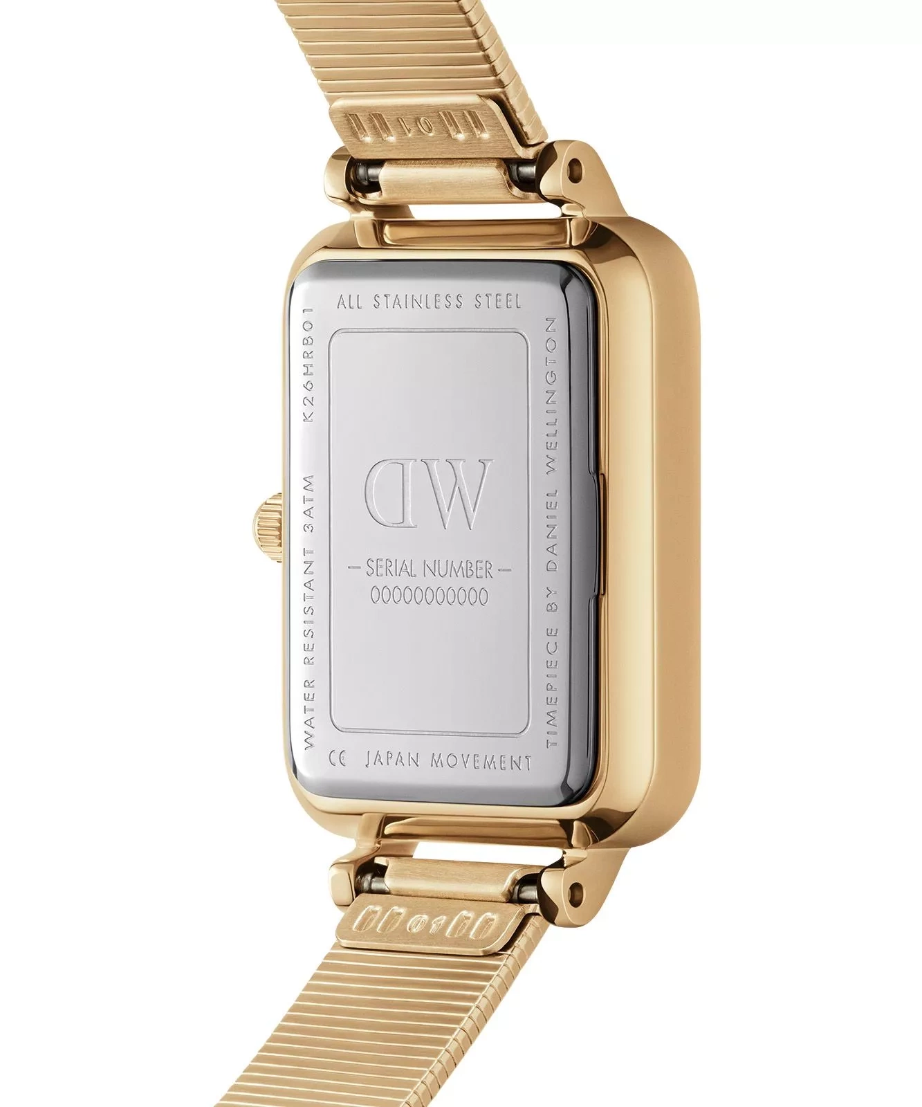 Moteriškas laikrodis DANIEL WELLINGTON Quadro Lumine Pressed Piano 20 mm DW00100582 – 3