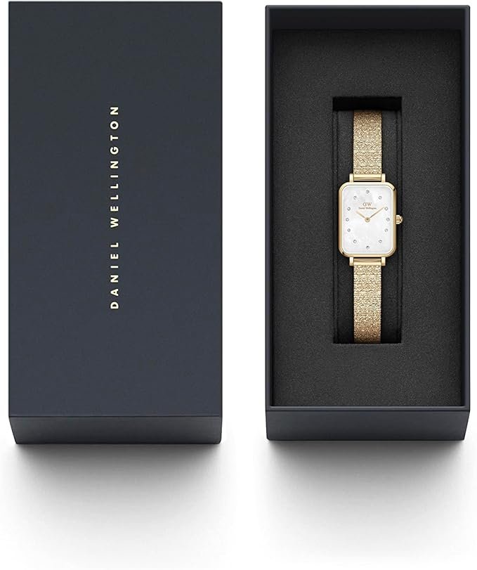 Moteriškas laikrodis DANIEL WELLINGTON Quadro Lumine Pressed Piano 20 mm DW00100582 – 6