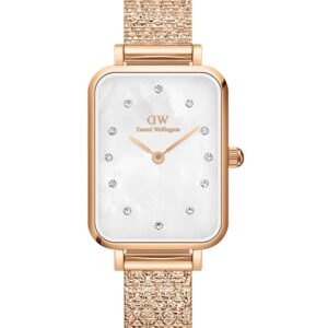 Moteriškas laikrodis DANIEL WELLINGTON Quadro Lumine Pressed Piano 20 mm DW00100578