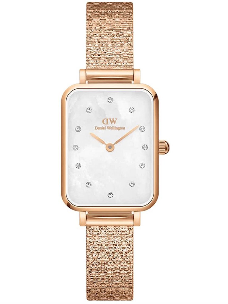 Moteriškas laikrodis DANIEL WELLINGTON Quadro Lumine Pressed Piano 20 mm DW00100578