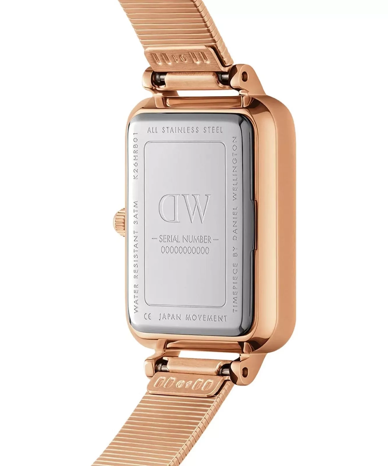 Moteriškas laikrodis DANIEL WELLINGTON Quadro Lumine Pressed Piano 20 mm DW00100578 – 3