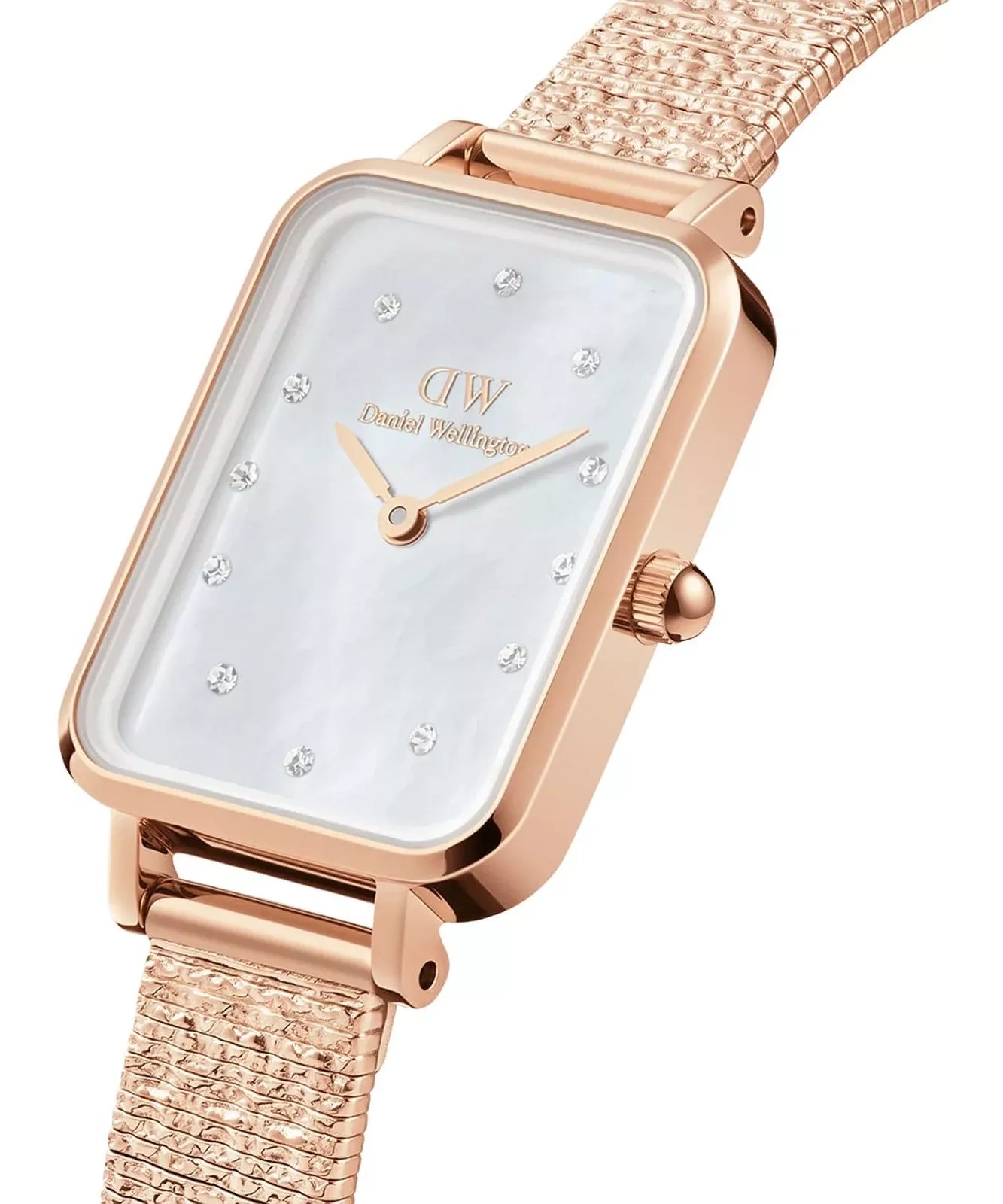 Moteriškas laikrodis DANIEL WELLINGTON Quadro Lumine Pressed Piano 20 mm DW00100578 – 2