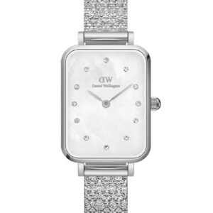 Moteriškas laikrodis DANIEL WELLINGTON Quadro Lumine Pressed Piano 20 mm DW00100580