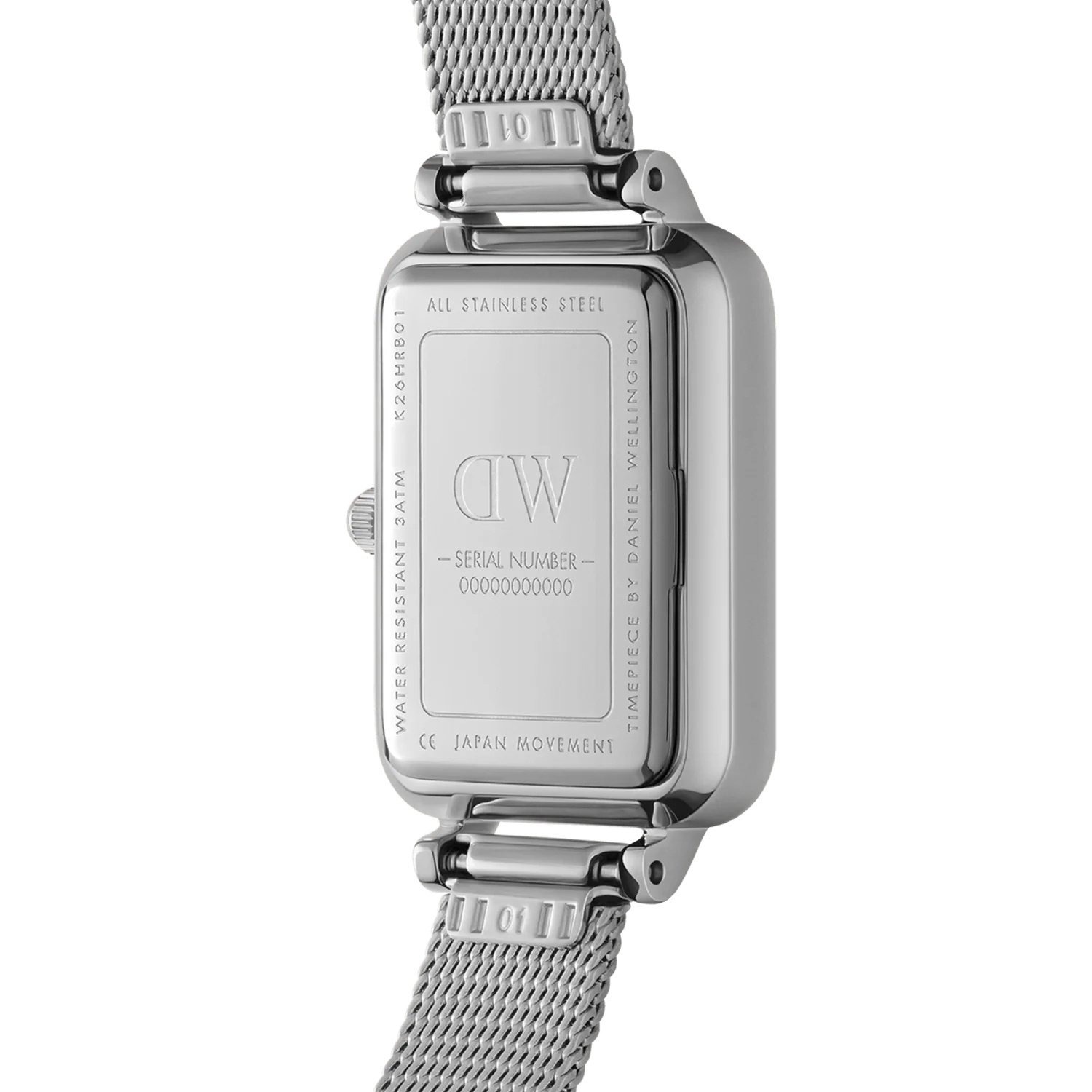 Moteriškas laikrodis DANIEL WELLINGTON Quadro Lumine Pressed Piano 20 mm DW00100580 – 3
