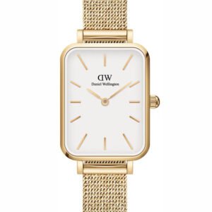 Moteriškas laikrodis DANIEL WELLINGTON Quadro Pressed Evergold 20 mm DW00100556