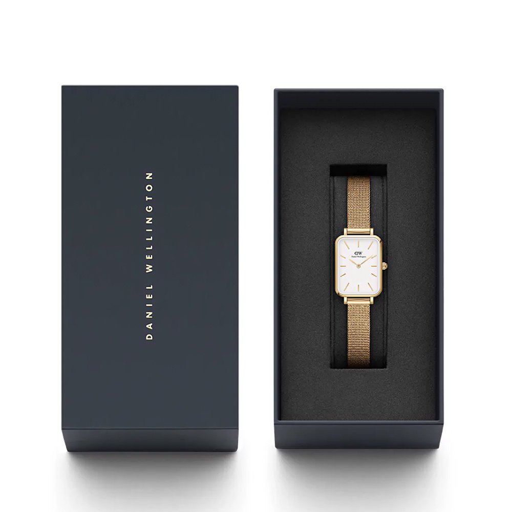 Moteriškas laikrodis DANIEL WELLINGTON Quadro Pressed Evergold 20 mm DW00100556 – 8