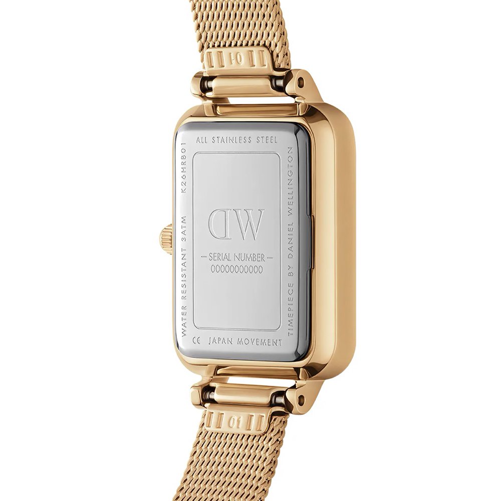 Moteriškas laikrodis DANIEL WELLINGTON Quadro Pressed Evergold 20 mm DW00100556 – 3