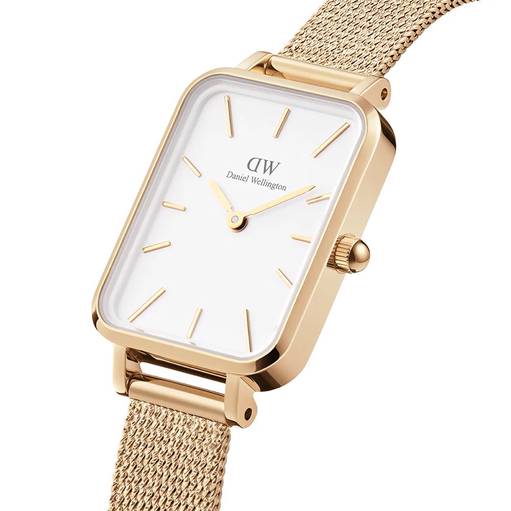 Moteriškas laikrodis DANIEL WELLINGTON Quadro Pressed Evergold 20 mm DW00100556 – 2