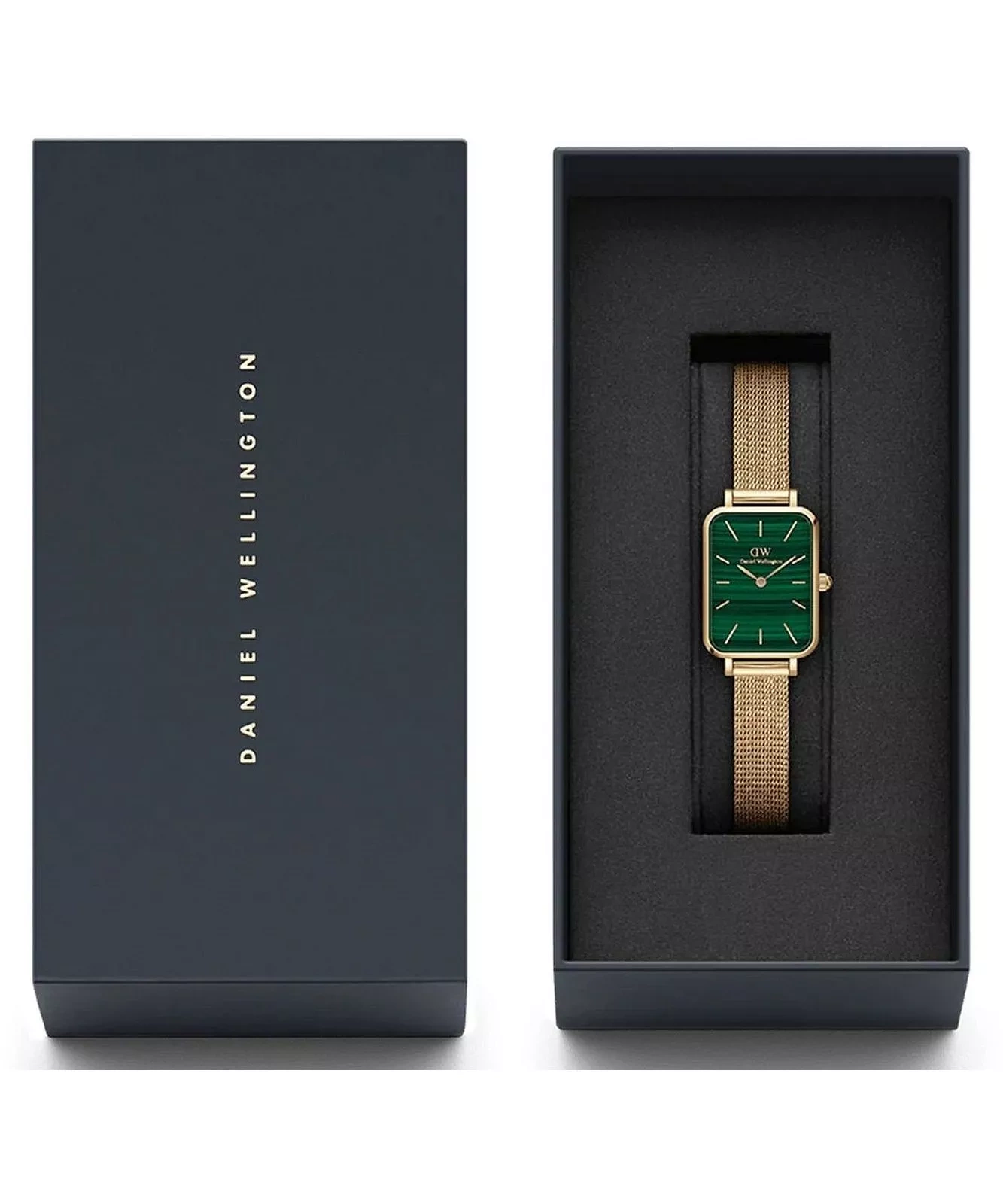 Moteriškas laikrodis DANIEL WELLINGTON Quadro Pressed Evergold Emerald 20 mm DW00100561 – 7