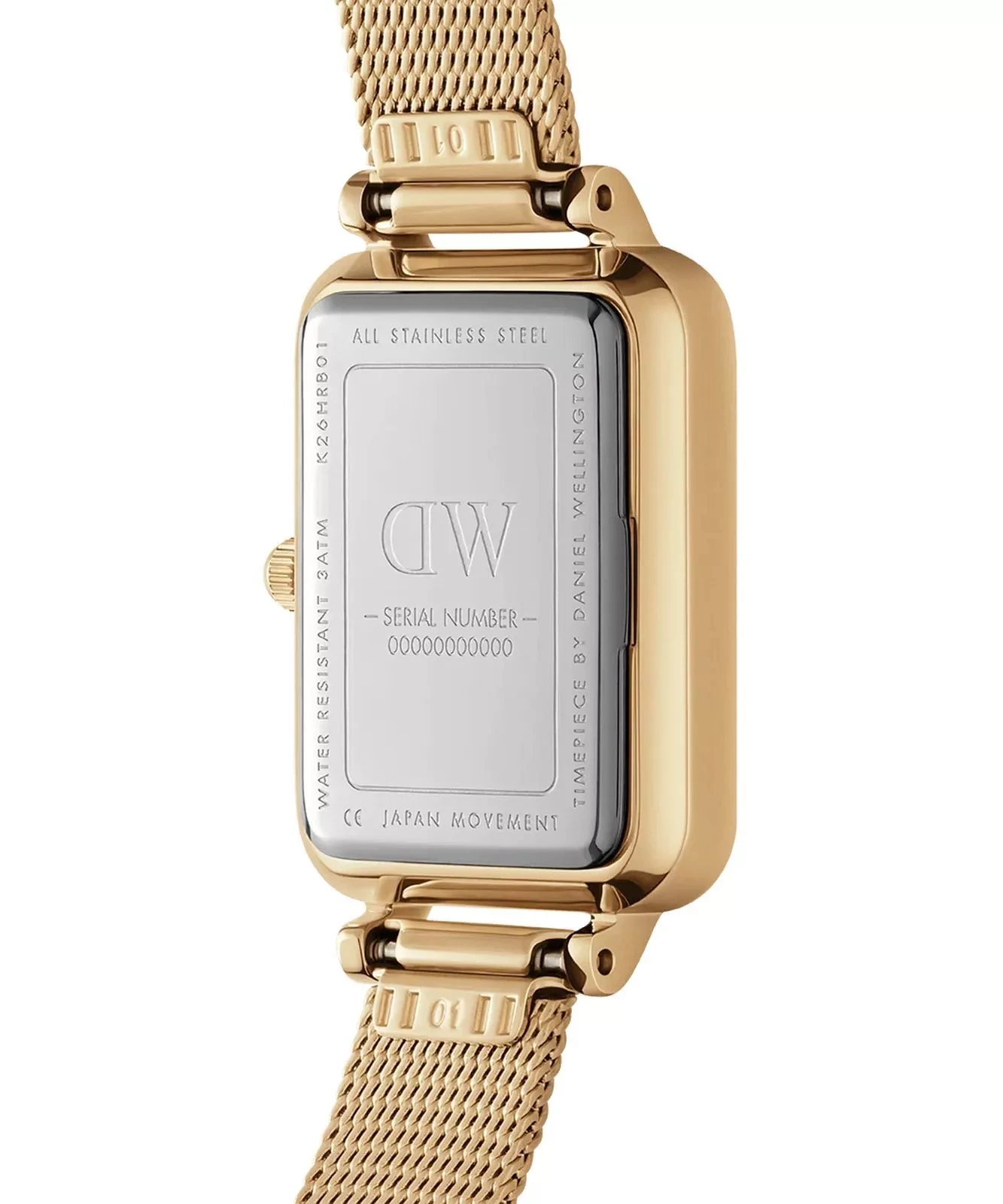 Moteriškas laikrodis DANIEL WELLINGTON Quadro Pressed Evergold Emerald 20 mm DW00100561 – 3