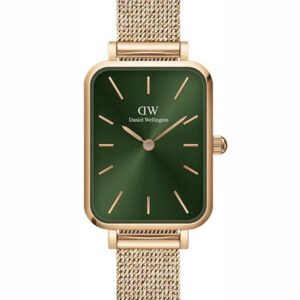 Moteriškas laikrodis DANIEL WELLINGTON Quadro Pressed Melrose Emerald 20 mm DW00100445
