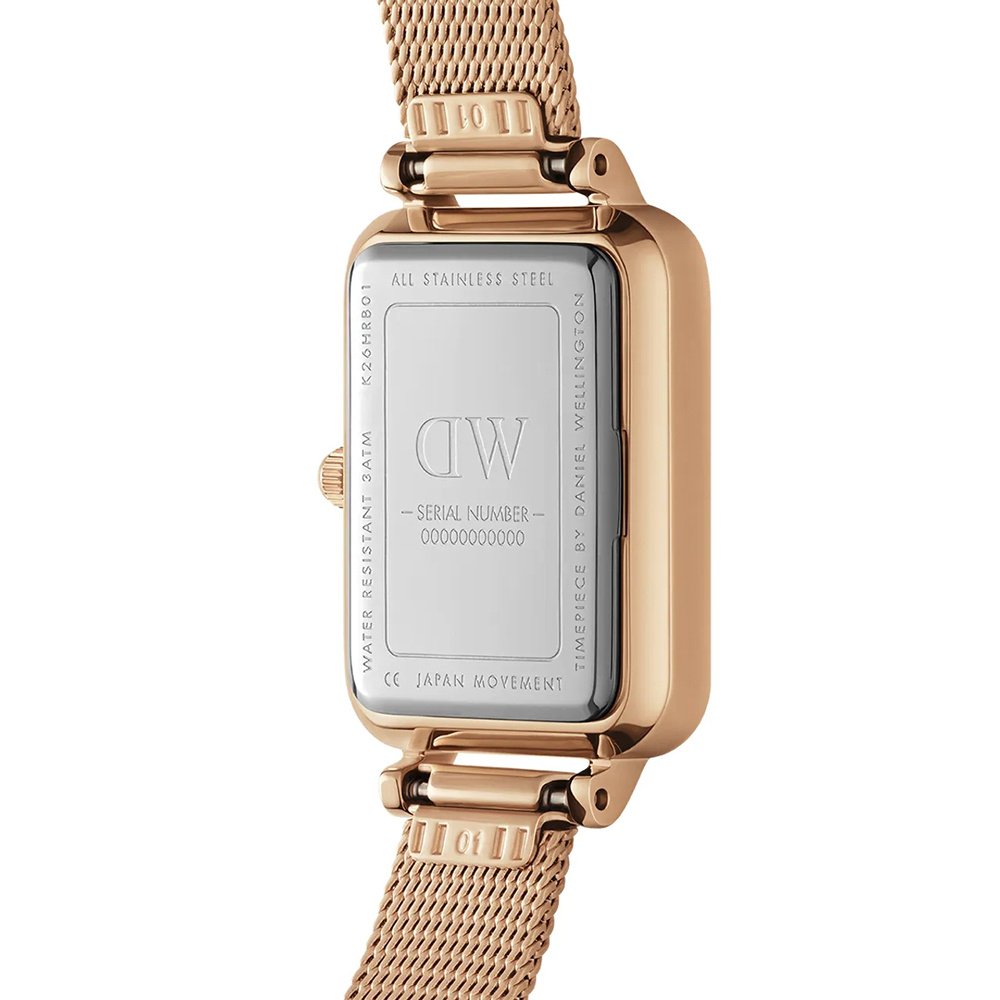 Moteriškas laikrodis DANIEL WELLINGTON Quadro Pressed Melrose Pearl 20mm DW00100510 – 3