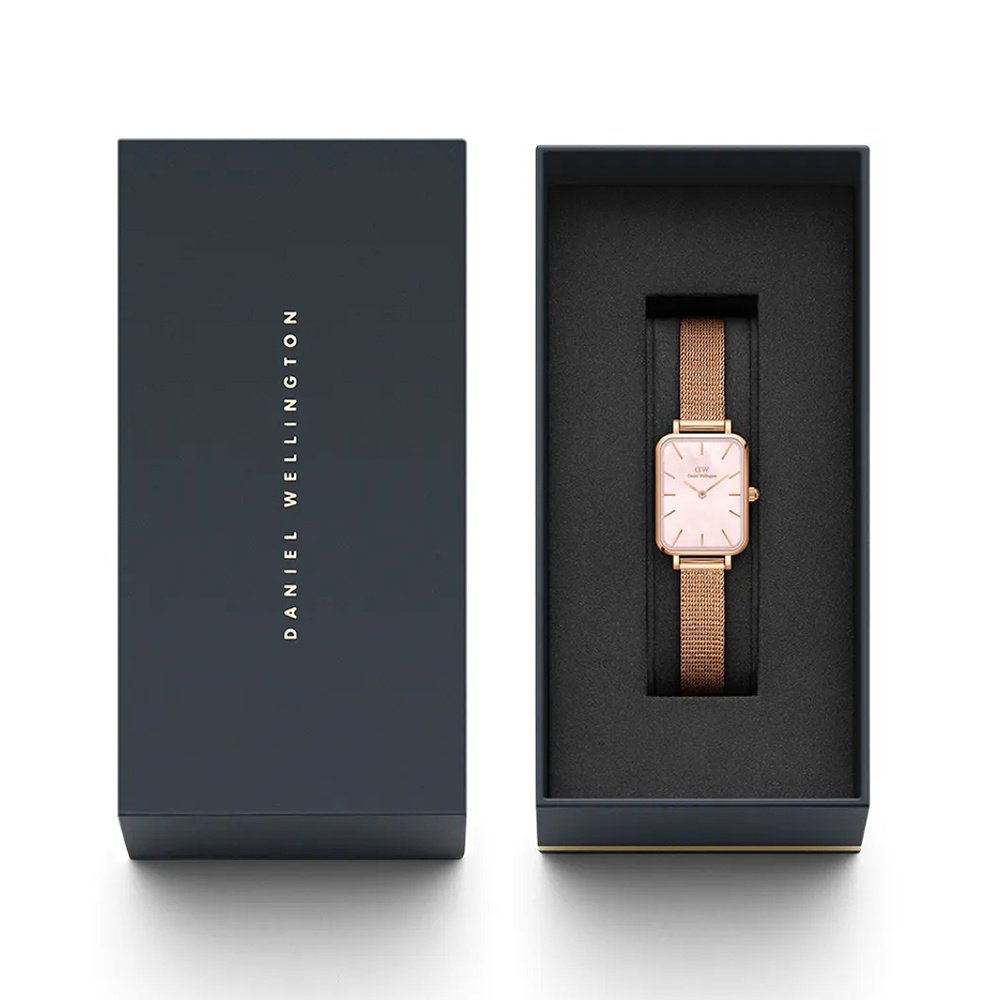 Moteriškas laikrodis DANIEL WELLINGTON Quadro Pressed Melrose Pearl 20mm DW00100510 – 6