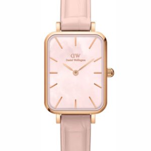 Moteriškas laikrodis DANIEL WELLINGTON Quadro Pressed Melrose Pearl 20mm DW00100508