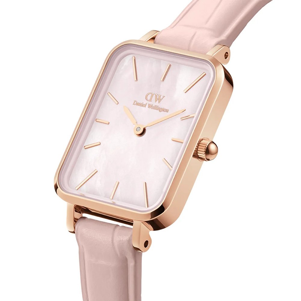 Moteriškas laikrodis DANIEL WELLINGTON Quadro Pressed Melrose Pearl 20mm DW00100508 – 2