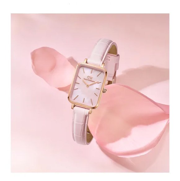 Moteriškas laikrodis DANIEL WELLINGTON Quadro Pressed Melrose Pearl 20mm DW00100508 – 4