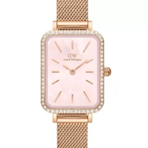 Moteriškas laikrodis DANIEL WELLINGTON Quadro Lumine Bezel Melrose Pink DW00100669