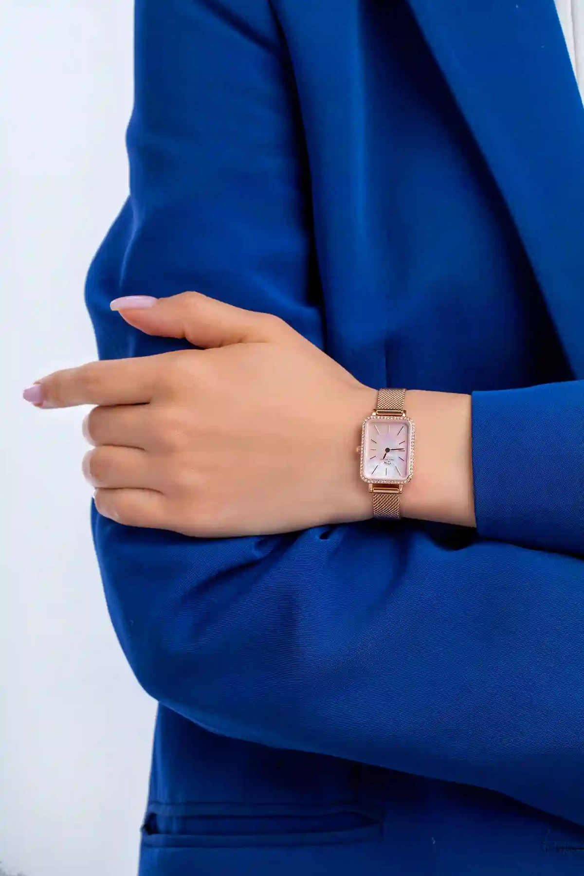 Moteriškas laikrodis DANIEL WELLINGTON Quadro Lumine Bezel Melrose Pink DW00100669 – 3