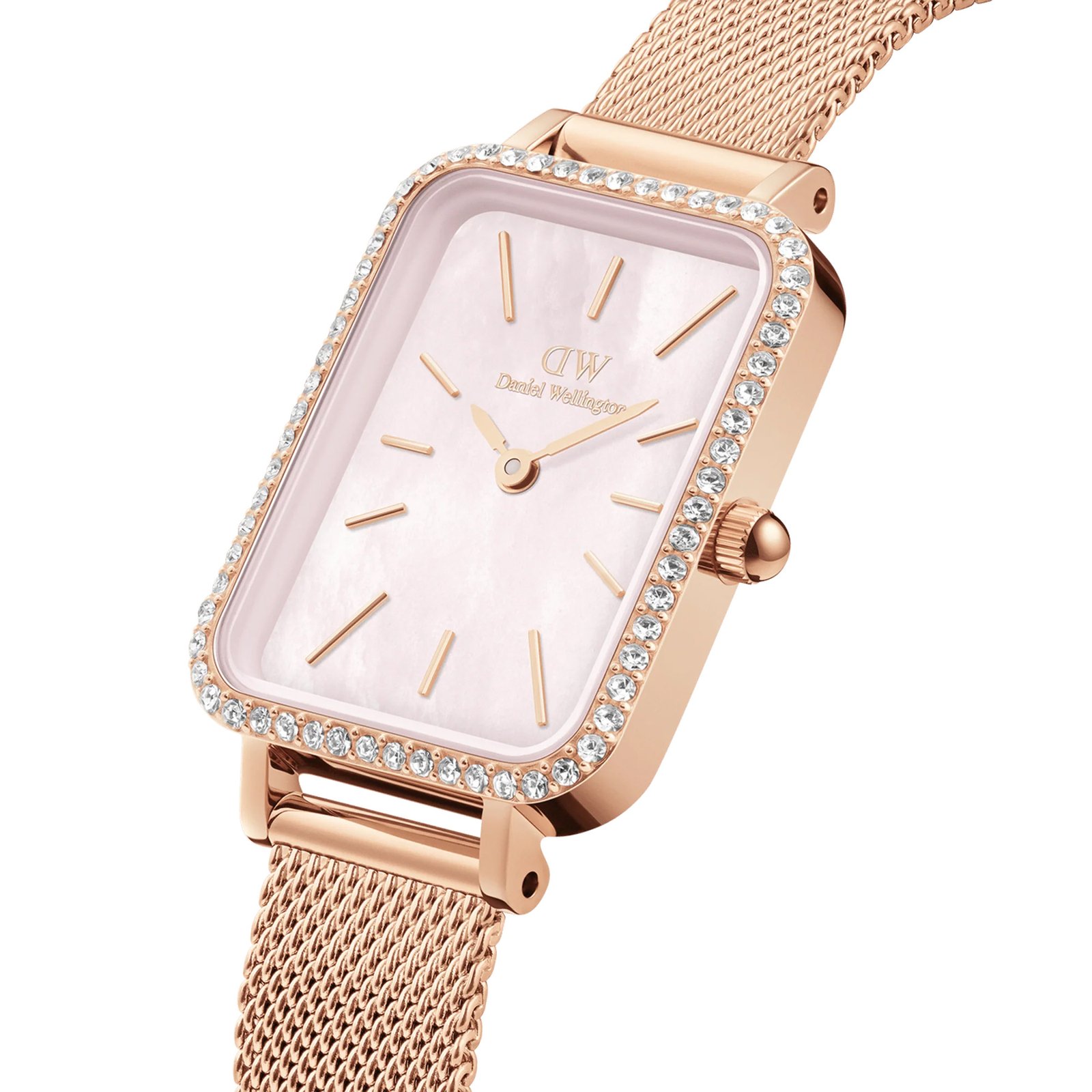 Moteriškas laikrodis DANIEL WELLINGTON Quadro Lumine Bezel Melrose Pink DW00100669 – 2