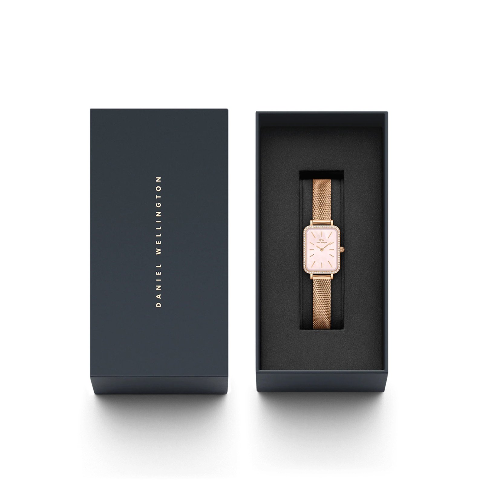 Moteriškas laikrodis DANIEL WELLINGTON Quadro Lumine Bezel Melrose Pink DW00100669 – 4
