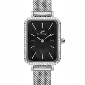 Moteriškas laikrodis DANIEL WELLINGTON Quadro Silver Mesh DW00100667