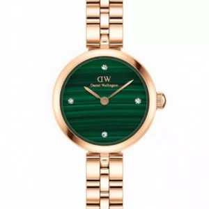 Moteriškas laikrodis DANIEL WELLINGTON Elan Lumine Malachite Rose Gold 22 mm DW00100721