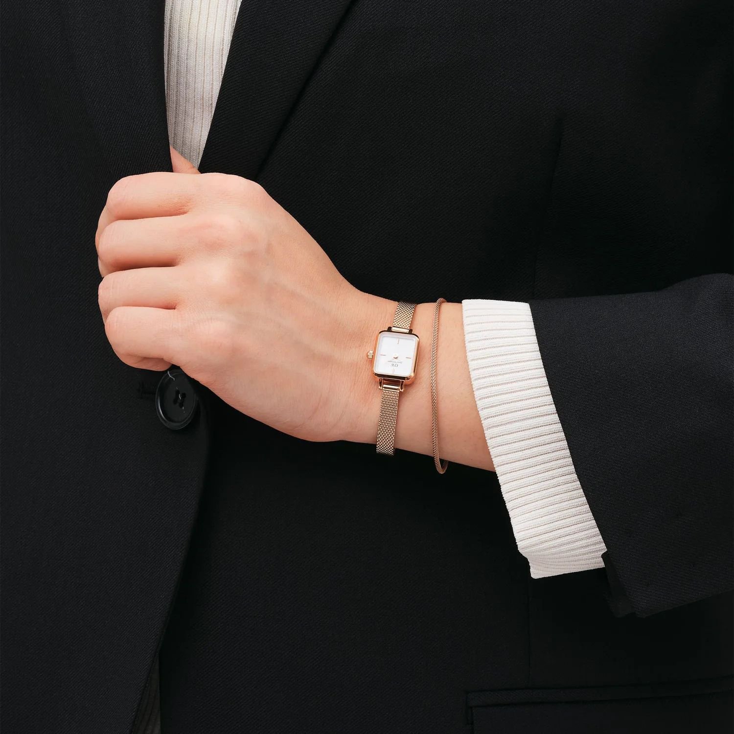 Moteriškas laikrodis DANIEL WELLINGTON Quadro Mini Melrose 15 mm DW00100727 – 6