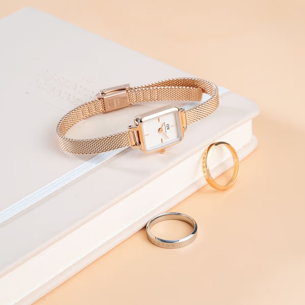 Moteriškas laikrodis DANIEL WELLINGTON Quadro Mini Melrose 15 mm DW00100727 – 4