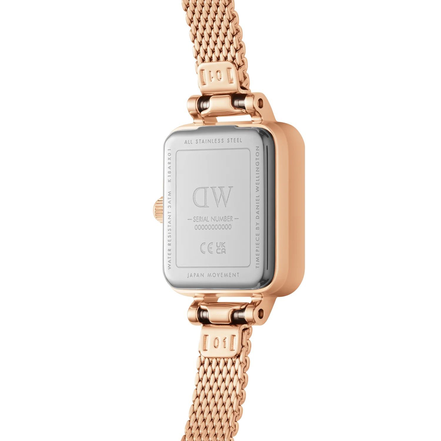 Moteriškas laikrodis DANIEL WELLINGTON Quadro Mini Melrose 15 mm DW00100727 – 3