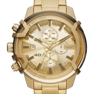 DIESEL Griffed Chronograph vyriškas laikrodis DZ4573 + DĖŽUTĖ