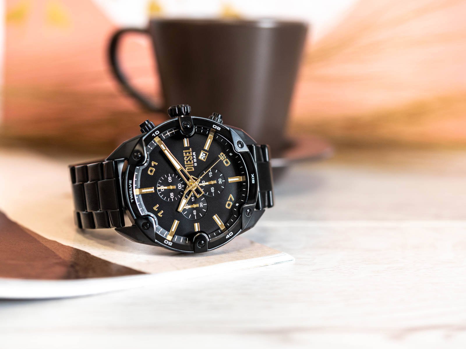 Vyriškas laikrodis DIESEL Spiked Chronograph DZ4644 – 7