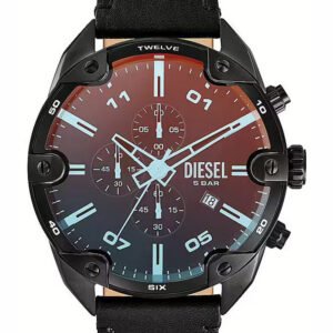 VYRIŠKAS LAIKRODIS DIESEL  Spiked Chronograph DZ4667 + DĖŽUTĖ