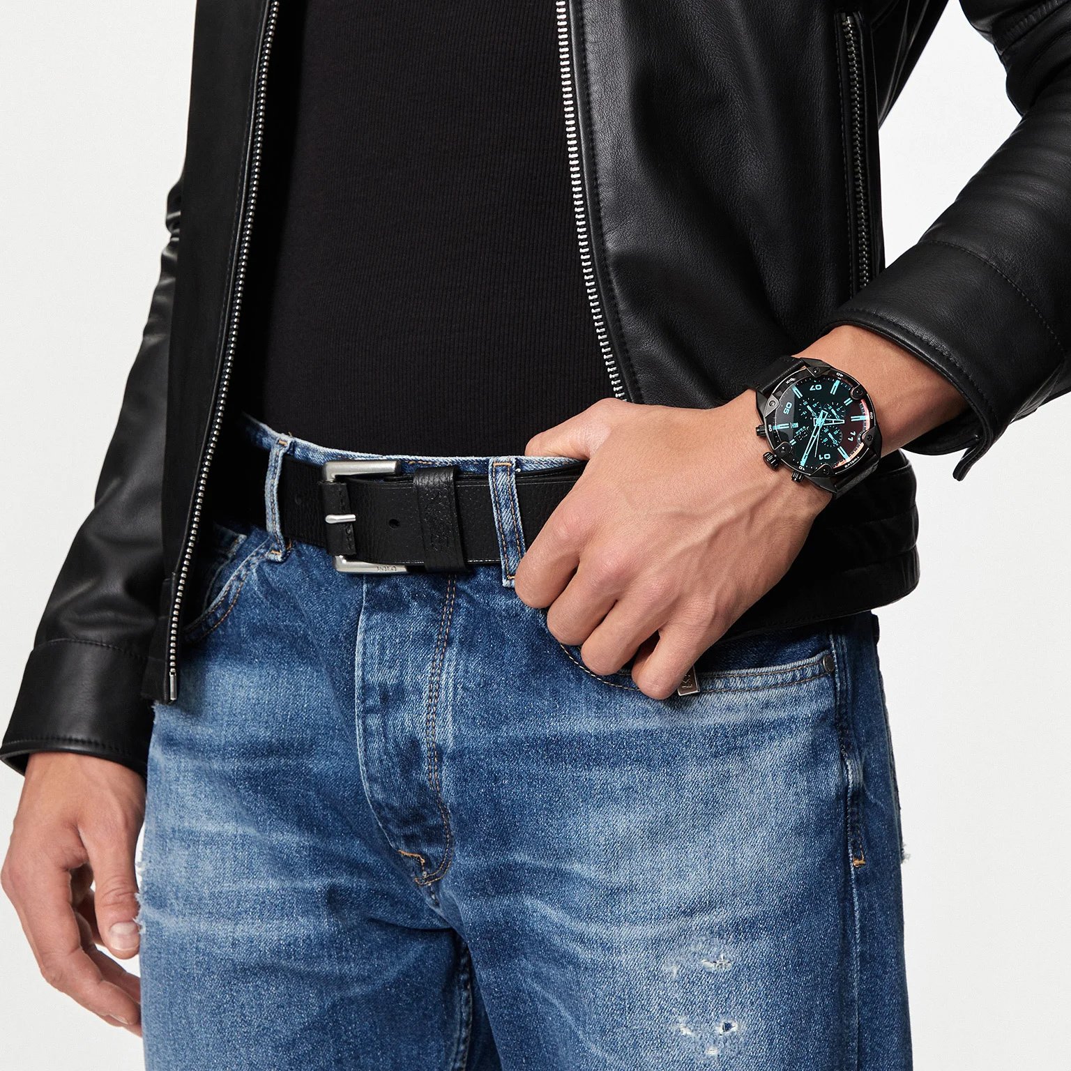 Vyriškas laikrodis DIESEL Spiked Chronograph DZ4667 – 5